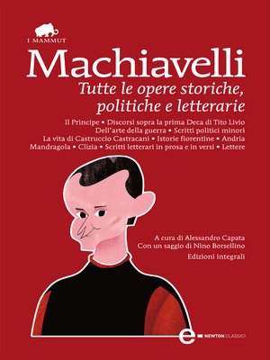 cover image of Tutte le opere storiche, politiche e letterarie